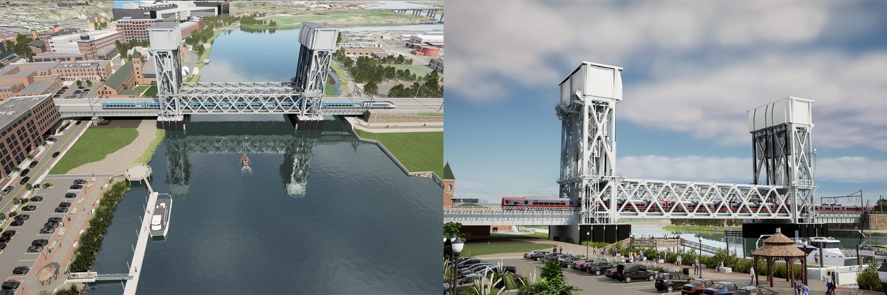 WALK Bridge construction photos