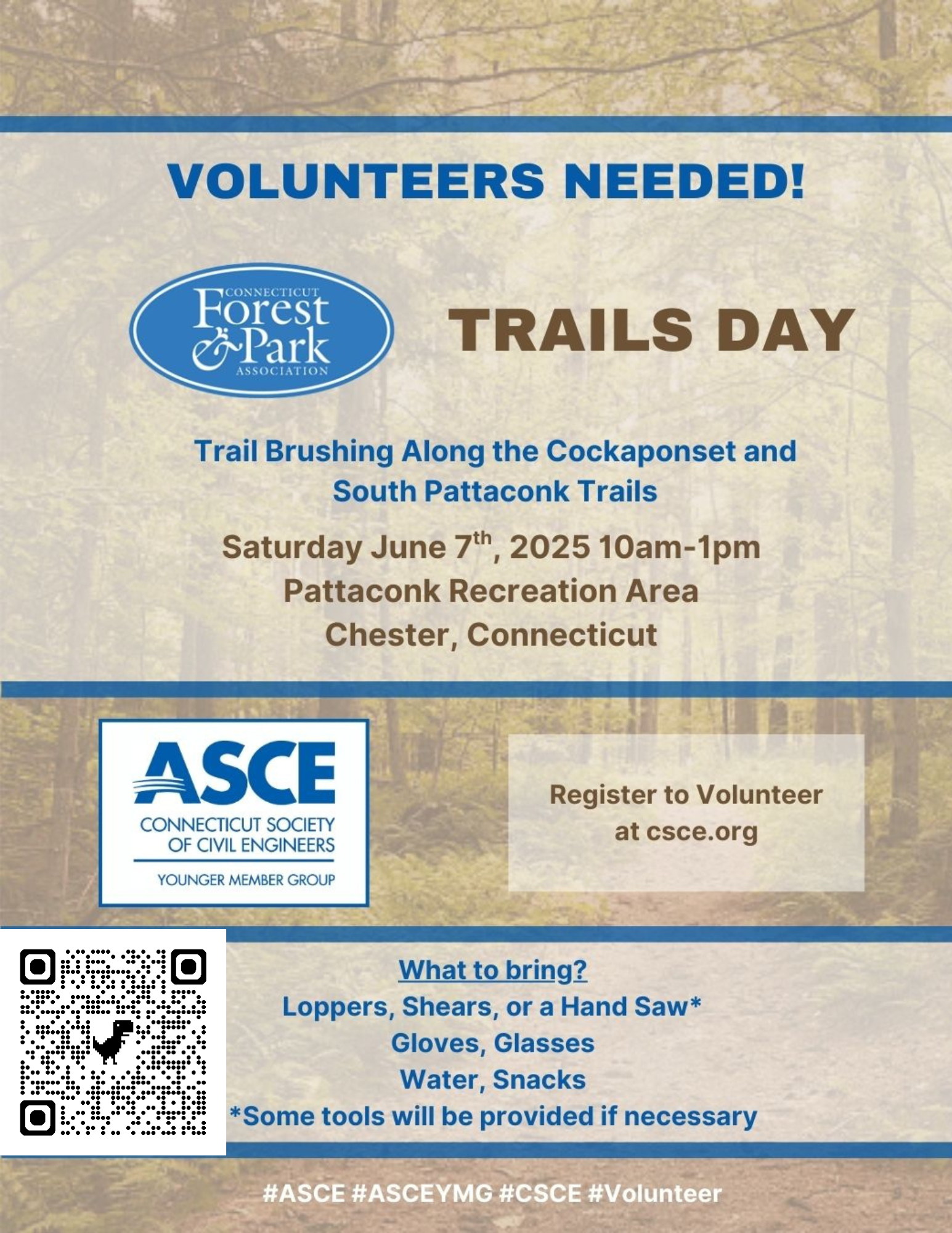 June 7th Trails Work Day flyer