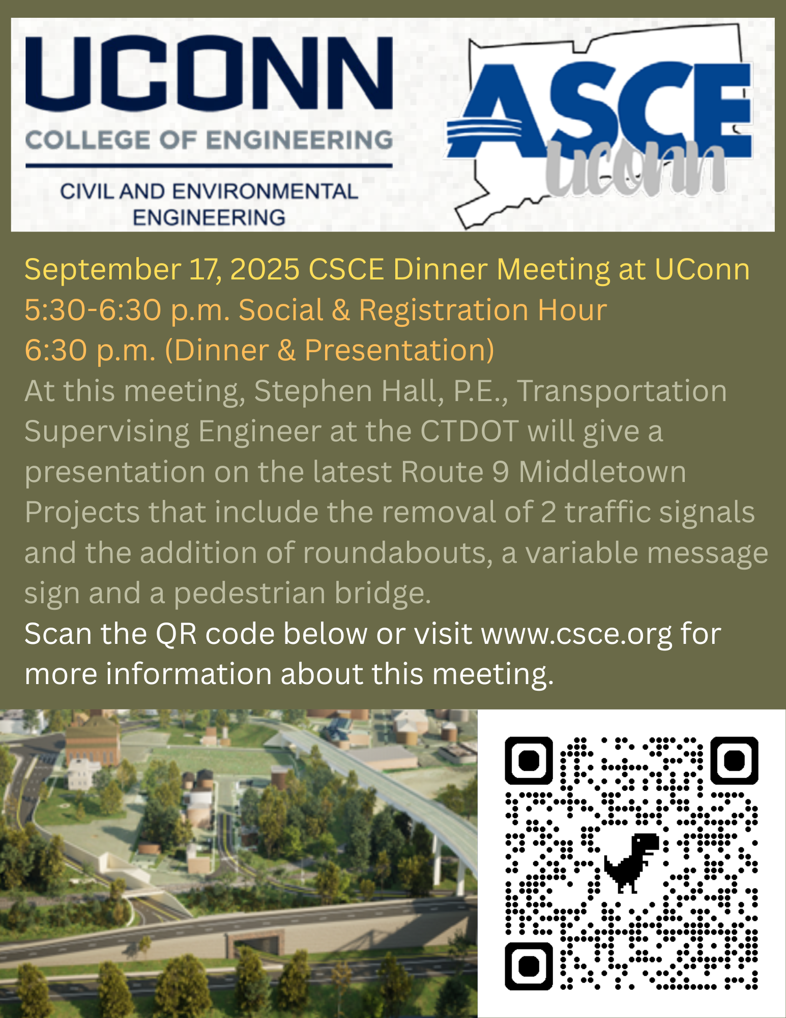 091725 CSCE Dinner Meeting flyer with QR code