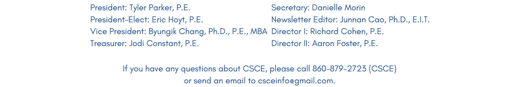 2025-26 CSCE Board