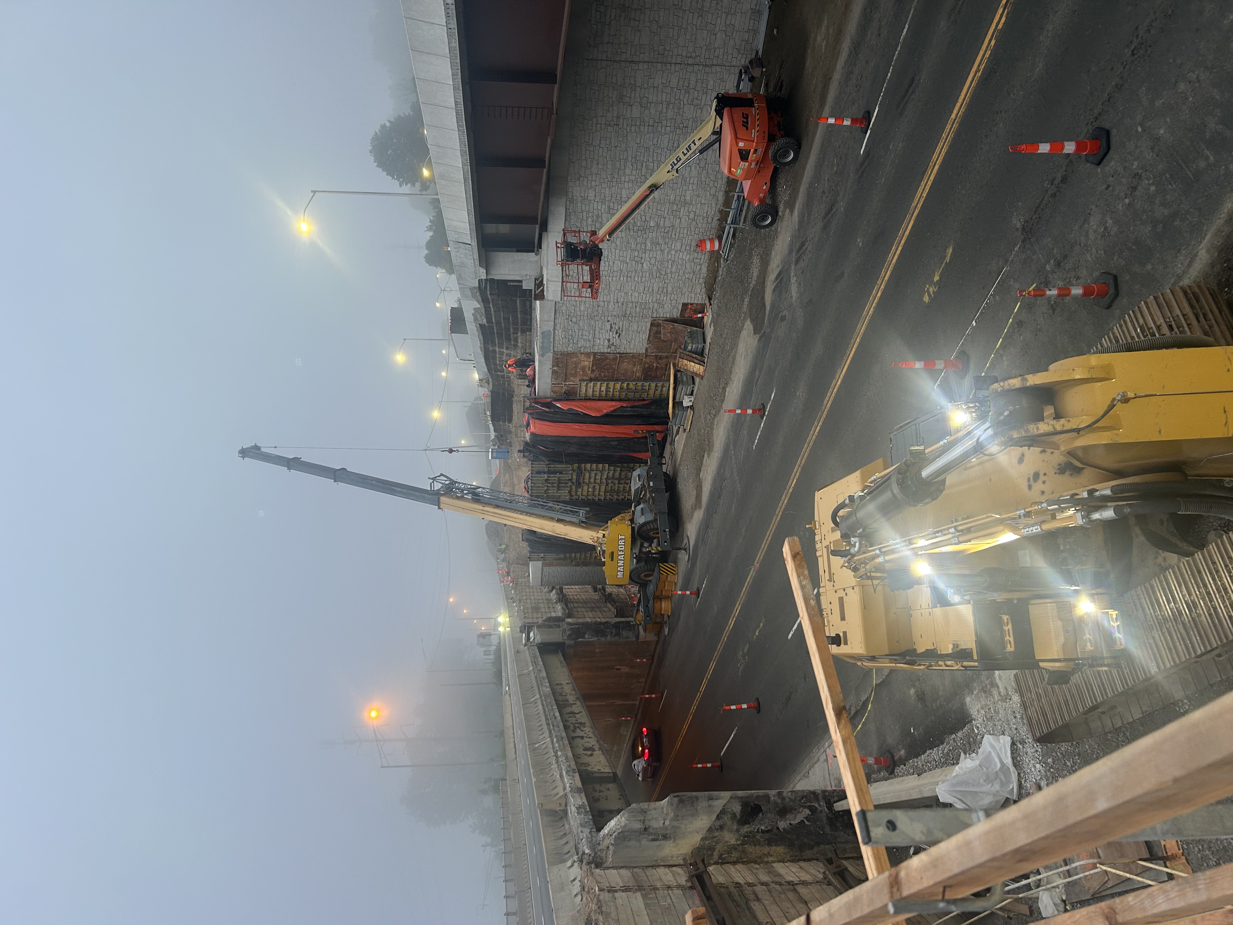 photo of I-95 bridge work in East Lyme, CT