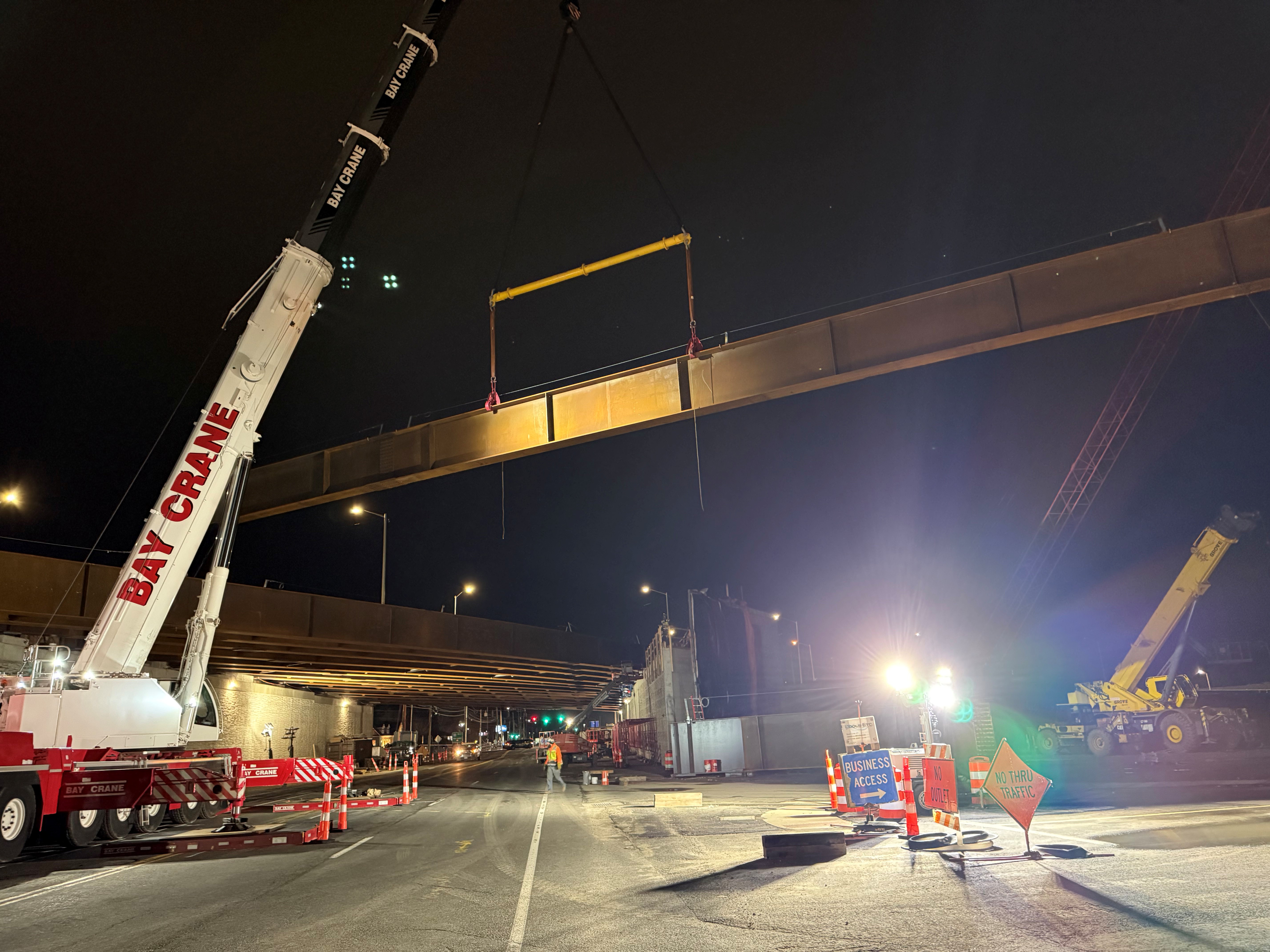 photo of I-95 bridge work