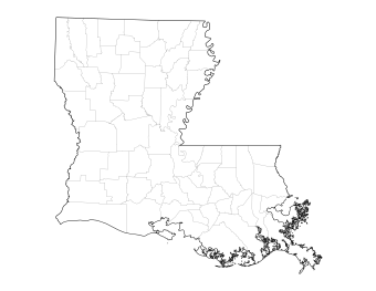 Louisiana Parish map